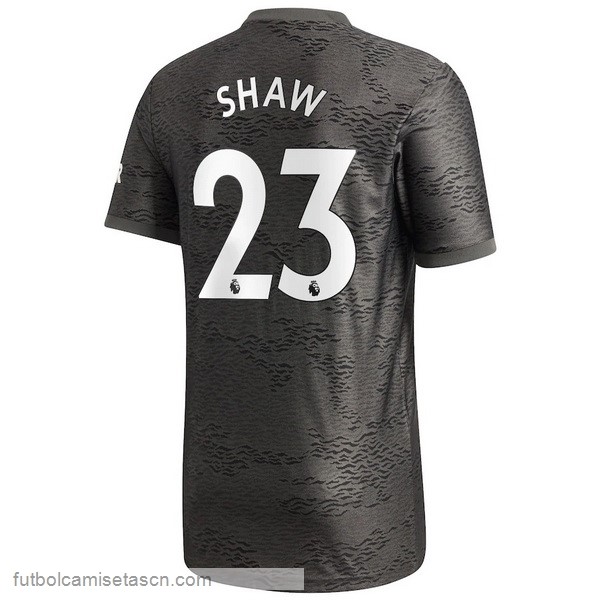 Camiseta Manchester United NO.23 Shaw 2ª 2020/21 Negro